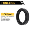 Oil Seal Rotary Shaft Seal NBR Rubber 45x62x12mm Black 5 Pcs