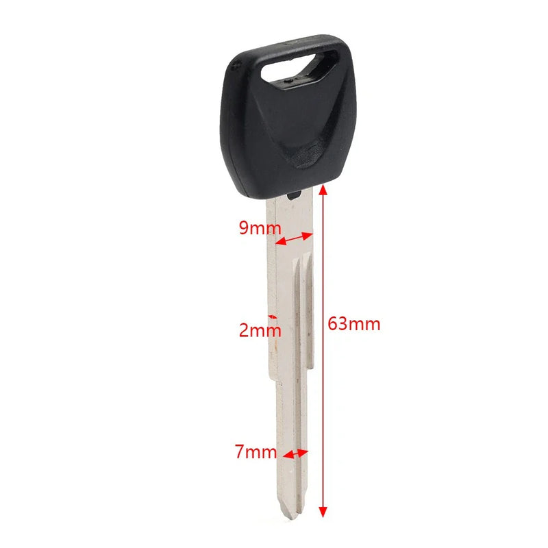 Honda FAZE 250, SILVER WING 400 / 600 Black Uncut Blade Blank Key (2001-2010)