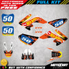 Honda CRF 50 (2004-2025) Decals Custom Graphics Kit BLAZE STYLE