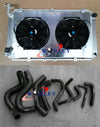 Patrol Y60 GQ Aluminum Radiator, Shroud, Fan & Black Hose (1997-1999)