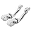 Harley Touring Chrome Long Angled Highway Crash Bar Foot Peg Mounts
