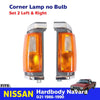 Corner Light Lamp Chrome Pair Fits Nissan Navara D21 Pickup Truck 1986-90 D05