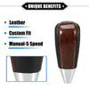 Toyota Land Cruiser Drilled Wood Grain Pattern Automatic Gear Shift Knob