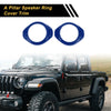 Jeep Wrangler JK JKU 2 Door 4 Door A Pillar Speaker Ring Cover Trim (2007-2018)