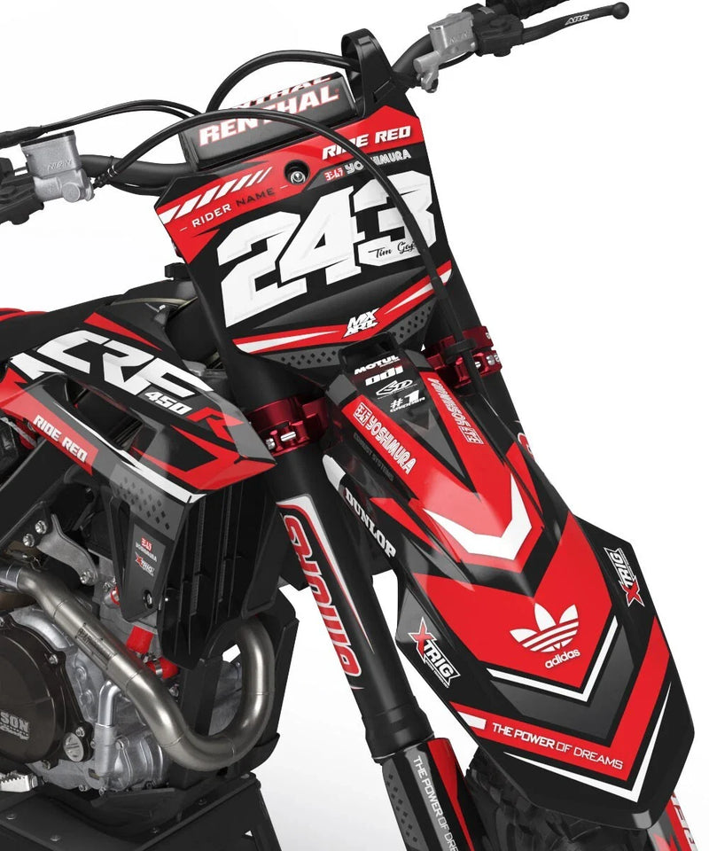 Honda CRF 125F 2019-2025 Full Custom Graphics Collide Style Sticker Kit