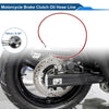 Motorcycle Oil Hose Line 140cm Brake Clutch Red
