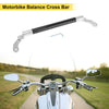 Balance Cross Bar Motorbike Handlebar 0.39" Hole Diameter Silver Tone