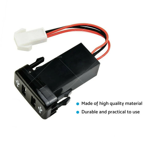Toyota Hilux Prado Land Cruiser Dual USB Socket Charger (2003-2023)