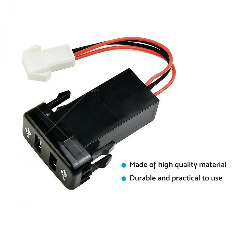 Toyota Hilux Prado Land Cruiser Dual USB Socket Charger (2003-2023)