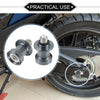 Motorcycle Pair 10mm Swingarm Spool Sliders Stand Titanium Tone