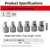 Vehicle Engine Maintenance Square Drive Oil Pan Socket Wrench 6PC Set