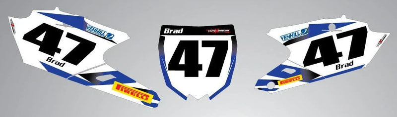 YZF 450 Storm Style Custom Number Plates & Stickers (2014-2015)