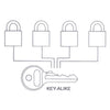 Stainless Steel Marine Padlock 40mm 4 Pack Keyed Alike