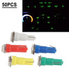 Auto Interior Decoration 50pcs T5/T10 1-5050-SMD LED Car Lights Bulbs