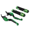 Benelli TRK502 TRK251 BN302S Green Brake Clutch Levers & Handlebar Grips Set