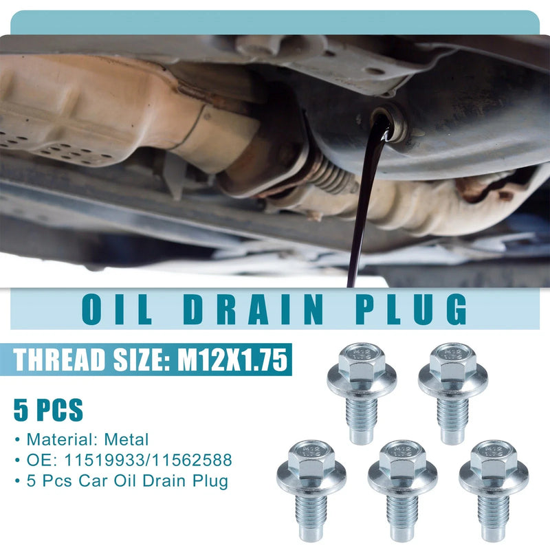 Buick Enclave Oil Drain Plug / 5 Pcs / Oil Drain Plug (2008–2017)