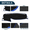 Mercedes Benz S Class W222 2014-2020 Black Blue Dashboard Cover Mat
