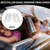Lexus Sedan 4-Door (2021-2023) Chrome Silver 6 Pcs Car Pillar Window Trim