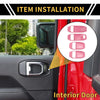 Jeep Wrangler JL JLU Interior Door Handle Bowl Cover Trims (2018-2023)