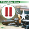 Motorcycle 1" 25mm Motorcycle Hand Grips Cover Handlebar Grips TPU Dark Red