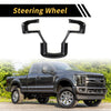 Ford F-150 (2015-2020) Carbon Fiber Black Steering Wheel Cover Trim