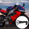 Motorcycle Hanging Hook Titanium Tone Crooked Flat Handle with Hook