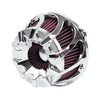 Harley Sportster XL883 XL1200 Chrome Air Cleaner Intake Filter Kit (1991+)