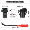 Dodge Durango 11pcs Front Windshield Washer Nozzle Kit (2011-2019)