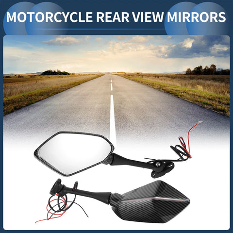 Suzuki GSX-R600 GSX-R750 2003-2017 Aluminum Rear View Mirrors (2 x)
