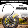 MakeModel Brake Hose Set / 50cm 19.69" Universal 28 Degree Motorcycle Hydraulic Hose