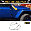 Jeep Wrangler JL JLU Fender Side Air Outlet Vent Covers (2018-2023)