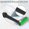 Motorcycle Folding Gear Shifter Lever Shift Pedal Aluminum Black Green