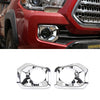 Toyota Tacoma Front Bumper Grille Chrome Fog Light Covers (2016-2023)