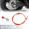 95cm 10mm Motorcycle Hydraulic Brake Line Oil Hose Pipe 28° 0° Orange