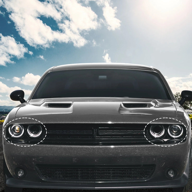 Dodge Challenger 1 Pair Front Headlight Lamp Bezel Trim (2015-2023)