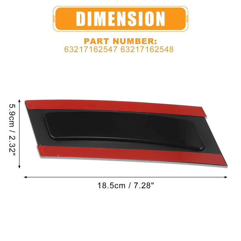 BMW X5 (2007-2013)  Black Front Bumper Reflector Side Marker