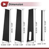 Ford Explorer 7 Pcs Black Door Pillar Window Trim (2002-2010)