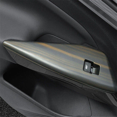 Volkswagen ID.4 4x Wood Grain Lift Panel Switch Cover Trim (2021–2023)