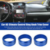 Subaru Impreza WRX / STi 3 x Blue AC Climate Control Knob Trim Covers