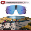 Motorcycle UV400 Tri-Acetyl Cellulos Blue / White with Black Spots Goggles