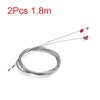 Motorcycle Scooter 2 x Metal Clutch Line Cable Wire