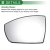 Ford EcoSport Heated Left Side White Mirror Glass (2013-2023)