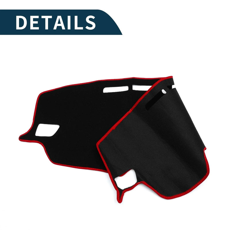 Toyota RAV4 2019-2024 Black Red 1 Set Dashboard Cover Mat