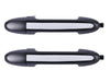 Hyundai Santa Fe CM 2x Rear LH+RH ChromeBlack Outer Door Handle (2005–2012)