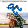 Arc Aluminum Motorcycle Hanging Hook Hexagon Wrench Screw Washer 1Set Blue
