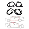 Toyota Corolla 4D E100 1991-1998 Rear Door Weatherstrip Set