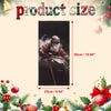 Motorcycle Santa Claus Christmas Car Center Pillar Stickers PET 19.69x9.84