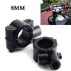 Universal Motorcycle - Black 7/8" Handle Bar Mirror Mount Clamp