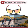 Motorcycle Riding Goggles 1 Pcs Red Lens Black Frame Cycling Sunglasses