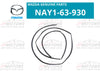 MAZDA MX-5 MIATA Rear Glass Hardtop Window Molding